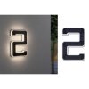Paulmann 79843 Solar House Number Light 0.20W Warm White Black