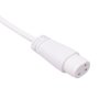 Male White 3 Pole Locking DC Lighting Connector IP60