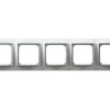 IMPRESJA METALIK Ramka 5 pięciokrotna do wyłączników IP44 srebro RH-5Y/18 OSPEL