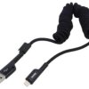 Kabel spiralny USB 2.0 Apple Lightning wtyk - USB A wtyk 1m CALSR-01