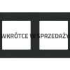 SIMON 55 Ramka 2 podwójna DUO czarna podstawa chrom TRD2.163/149 KONTAKT SIMON
