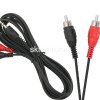 Przyłącze kabel JACK/RCA 3,5mm/2XRCA 2,5m
