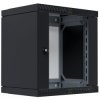 Wall enclosure, 12U, (H x W x D) 600 x 600 x 600 mm, IP20, steel, black, WGX-1206TS.G1