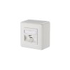 Metz Connect 130B20D10002KE Network outlet Surface-mount 1 port Pure white