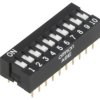 Przełącznik DIP-SWITCH Ilość sekcji 10 ON-OFF 0,025A/24VDC A6E-0101-N
