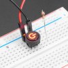 Mini Illuminated Momentary Pushbutton - Red Power Symbol