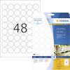 Herma 10915 Adhesive Labels Extra Strong Ø 30mm Round Paper White 1200 pc(s)
