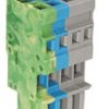 Socket header, 4 pole, pitch 5 mm, straight, gray/blue/green-yellow, 769-104/000-039