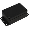 Hammond 1550Z103FBK Thick Wall Flanged Die Cast Enclosure, 98 x 65 x 34, Black