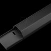 90724 Aluminium cable conduit, 1.1 m, 50 mm wide, black