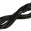 Kabel; zasilający; AK01k; wtyk sieciowy CEE 7/7 prosty; gniazdo IEC C13 IBM proste; 1,8m; czarny; 3 żyły; 0,75mm2; 10A; PVC; okr