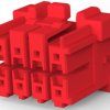 Plug housing, 8 pole, pitch 3.3 mm, straight, red, 3-1971905-4