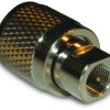 Coaxial adapter, 50 Ω, UHF plug to FME plug, straight, 192110
