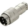 Złącze mikrofonowe CB 5pin, wtyk męski na przewód