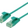 Kabel krosowy ROLINE RM UTP DataCenter Cat.6A (klasa EA), smukły, zielony, 0,3 m