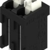 PCB terminal, 2 pole, pitch 3.81 mm, AWG 28-14, 12 A, spring-clamp connection, black, 1869890000