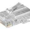 Wtyczka RJ45 do kabla płaskiego, 8-biegunowa do zaciskania na...