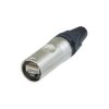 Neutrik NE8MX6-T EtherCON Plug Straight Silver 8P8C RJ45 Connector