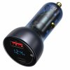 Ładowarka Samochodowa Baseus Particular 65W USB-A/USB-C QC PPS, Wyświelacz, Szara