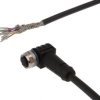 VKA05C21, Kabel połączeniowy, 10m, M12 Żeński 12pin Kątowy, 12x0.14mm², PUR Czarny, Ø6mm, 30V, -30-90C, IP67, TPU, Ekranowany