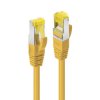kabel LAN LINDY 47660, 1 szt., RJ45, CAT 6a, S/FTP, 0.30 m, żółty