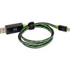RealPower 187656 USB cable USB 2.0 USB-A to Micro-B 0.75 m Green with LED