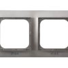 IMPRESJA METALIK Ramka 2 podwójna do wyłączników IP44 tytan RH-2Y/23 OSPEL