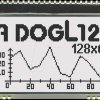 EA DOGL128W-6 LCD graphic module, 60.8 x 32.9 mm, white