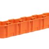 Puszka podtynkowa M5x60DF 2x60 mm głęboka Multiwall Slim pomarańczowa 33416008 SIMET