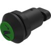 Outdoor switch, 1 pole, light gray, unlit , 3 A/240 V, 30 mm, IP67, 09-RS.1101.5100.M003