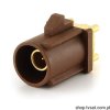 59S10H-400T5-F FAKRA HF Straight Plug PCB Brown THT ROSENBERGE