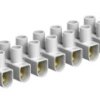 Lustre terminal, 12 pole, 2.5-10 mm², clamping points: 12, white, screw connection, 57 A, 2056372
