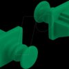 86512 Dust Cover for RJ45 jack 10 pieces green