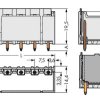 WAGO 2092-3402/200-000 Obudowa męska na PCB 100 szt.