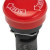 Omron A165E Zwalnianie przez przekręcenie Przycisk zatrzymania awaryjnego Montaż na panelu 16 mm 3 NC IP65