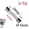 7A bezpiecznik szklany szybki 6x30mm