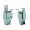 WAGO 2020-102/142-000 2-way 1 Conductor F Plug w Strain Relief & Locking