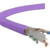 Kabel Utp Kat.6 U/Utp 4X2x0,57 B2ca Fioletowy Lsoh Alantec /100M/