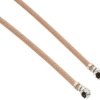 Coaxial cable, AMC plug (angled) to AMC plug (angled), 50 Ω, RG-178, 100 mm, A-1PA-178-100N2