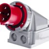 Wtyczka odbiornikowa 63A 4P 400V czerwona IP67 POWER TWIST 534-6