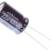 Kondensator 22μF 400V dc THT Nichicon roztaw: 5mm 12.5 (Dia.) x 20mm