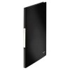Leitz 4564-10-95 Clear Pocket Folder 20 Sleeves Black Plastic Wallets