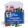 Show-me A4 SUPERTOUGH Plain Drywipe Boards - Classpack of 35 sets