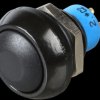 IPR3SAD2 Round push button, Ø 12 mm, 0.2 A - 250 VAC, black