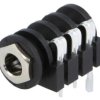 Złącze Jack 6,3mm, żeńskie, gniazdo, kątowe 90, stereo ACJS-IH