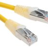 Kabel kat. 5e F/UTP Żółty 2m