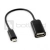 Przewód OTG Host USB - microUSB - czarny - 12cm - produkt wycofany