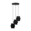 Lampa wisząca czarna na okrągłej rozecie CALISTO BLACK 3xE27 KOŁO 5981 TK Lighting