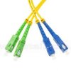 Patchcord światłowodowy SM SC/APC-SC/UPC, 9/125, dupleks, G652D, 2m