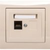 KIER Gniazdo komputerowe pojedyncze RJ45 kat.6 beżowe GPK-1W/K6/01